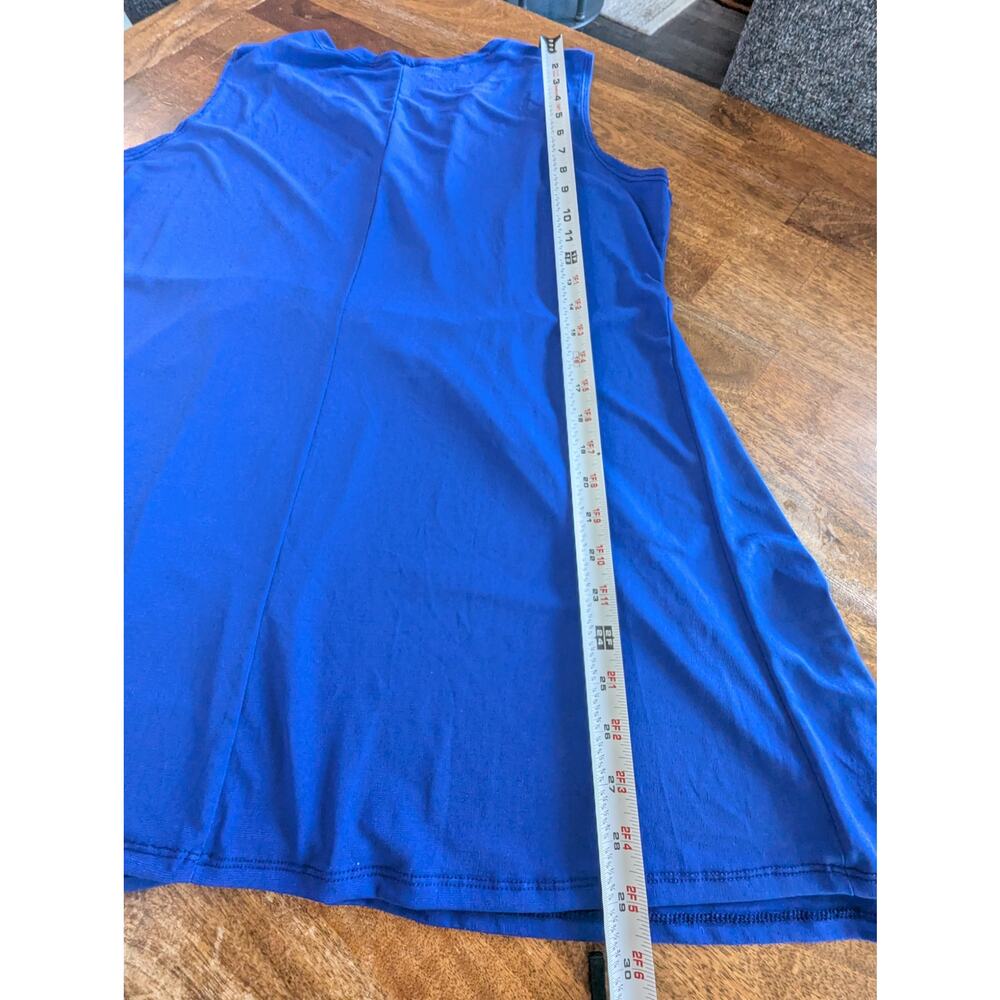 Bella Flore Womens plus size tank top camisole shirt top blouse Size 3x Blue - Picture 6 of 10
